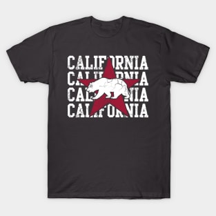 California Republic State Flag Design T-Shirt